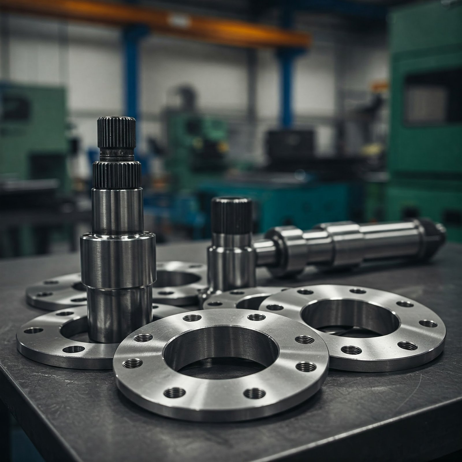 Flange & Shafts Combined